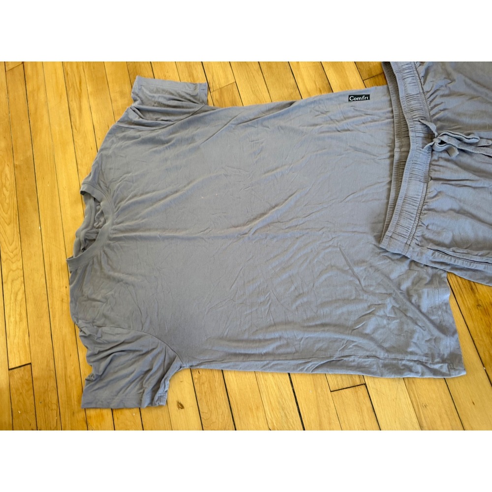 Comfrt cloud lounge set t-shirt and short super soft in grey - Picture 5 of 11